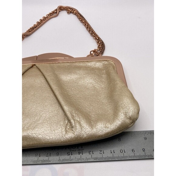 Hobo The Original Leather Clutch Gold And Rose Gold With Bag With Imperfections - Picture 11 of 16